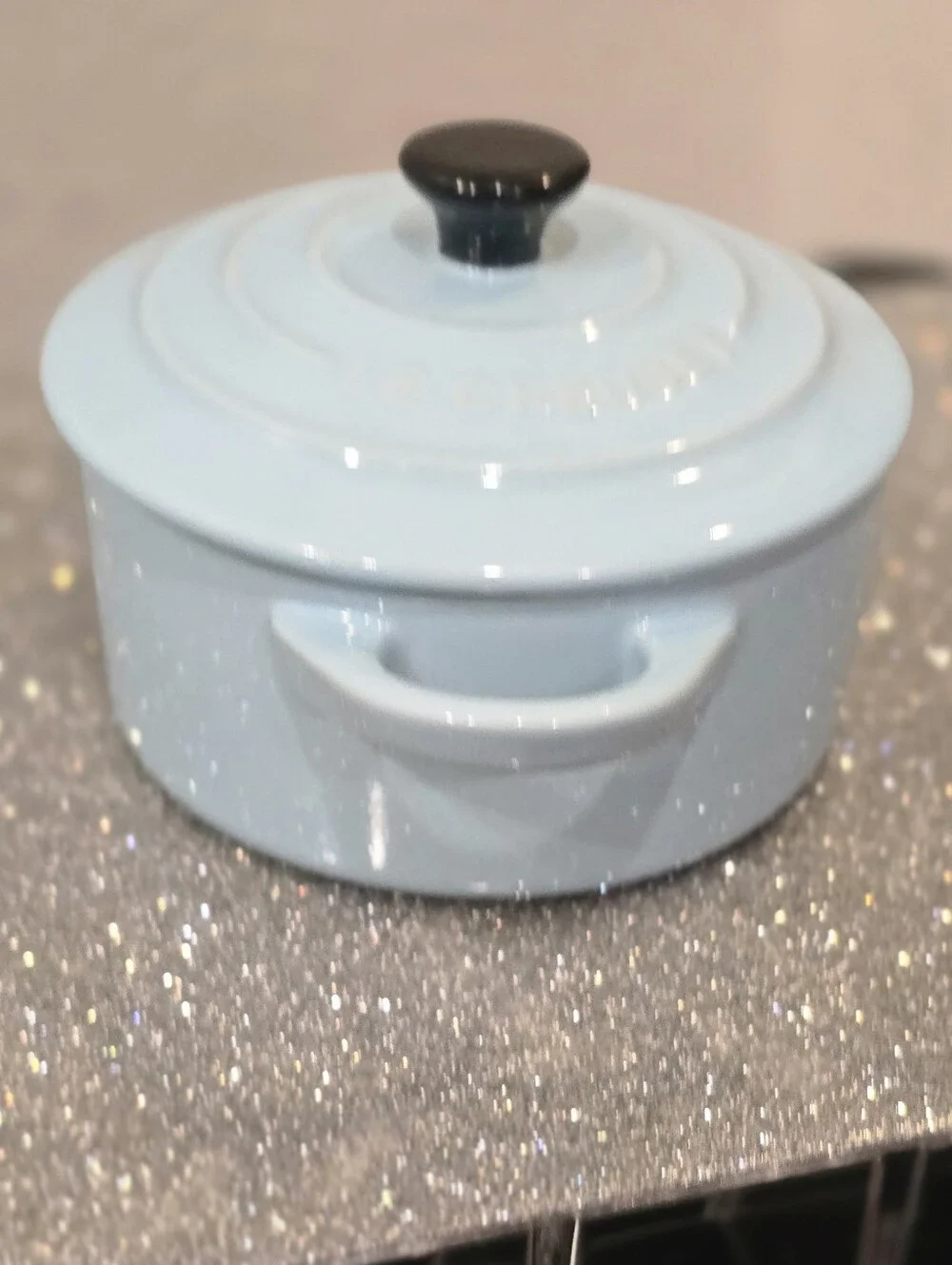 Le Creuset Stoneware Petite Round Mini Cocotte- Sky Blue